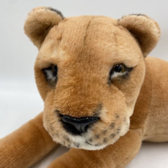 KELLY TOY KELLYTOY PLUSH LIONESS LION REALISTIC Stuffed Animal - Picture 2 of 14